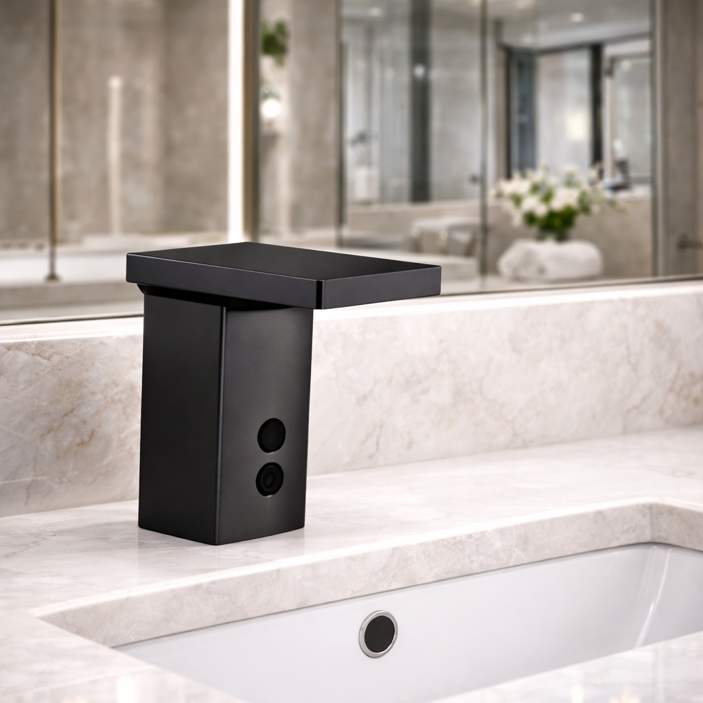 Fontana Commercial Matte Black Touchless Automatic Sensor Faucet (FS1102)